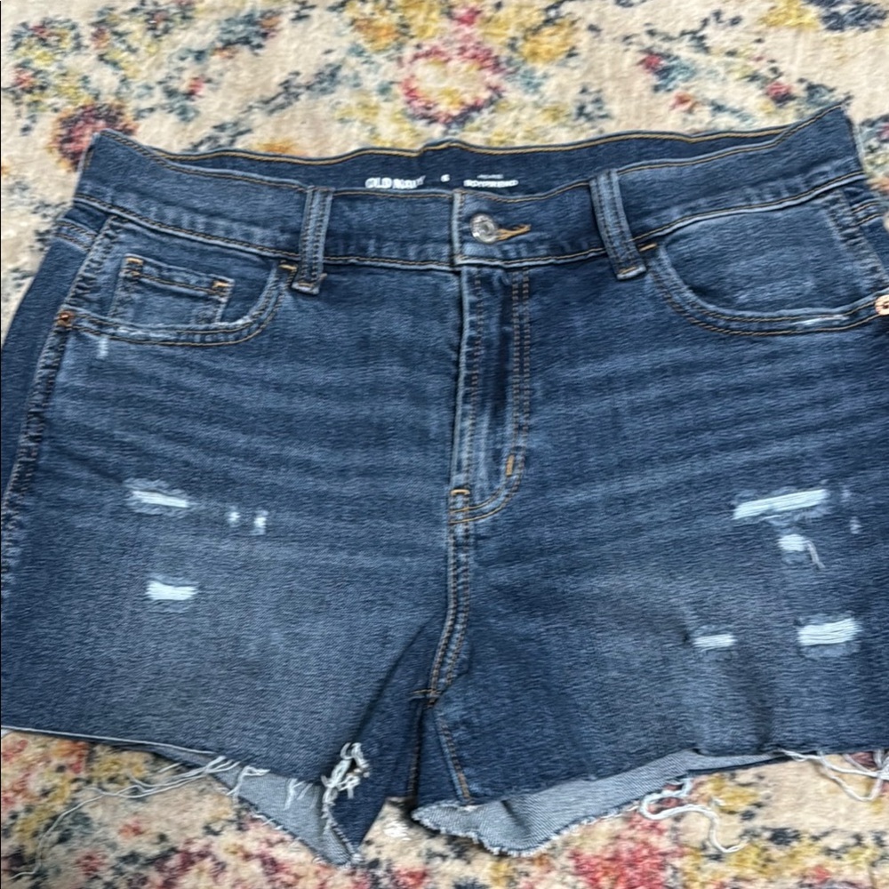 Old Navy Women's Dark Blue Denim Shorts